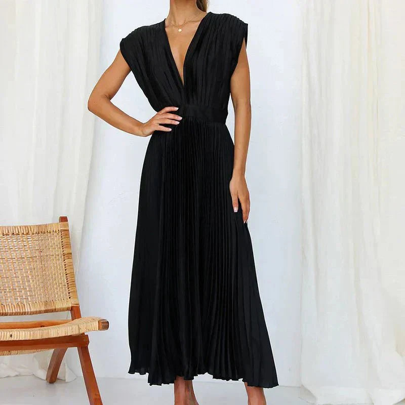 Elegant V-Neck Gown