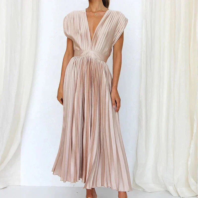 Elegant V-Neck Gown