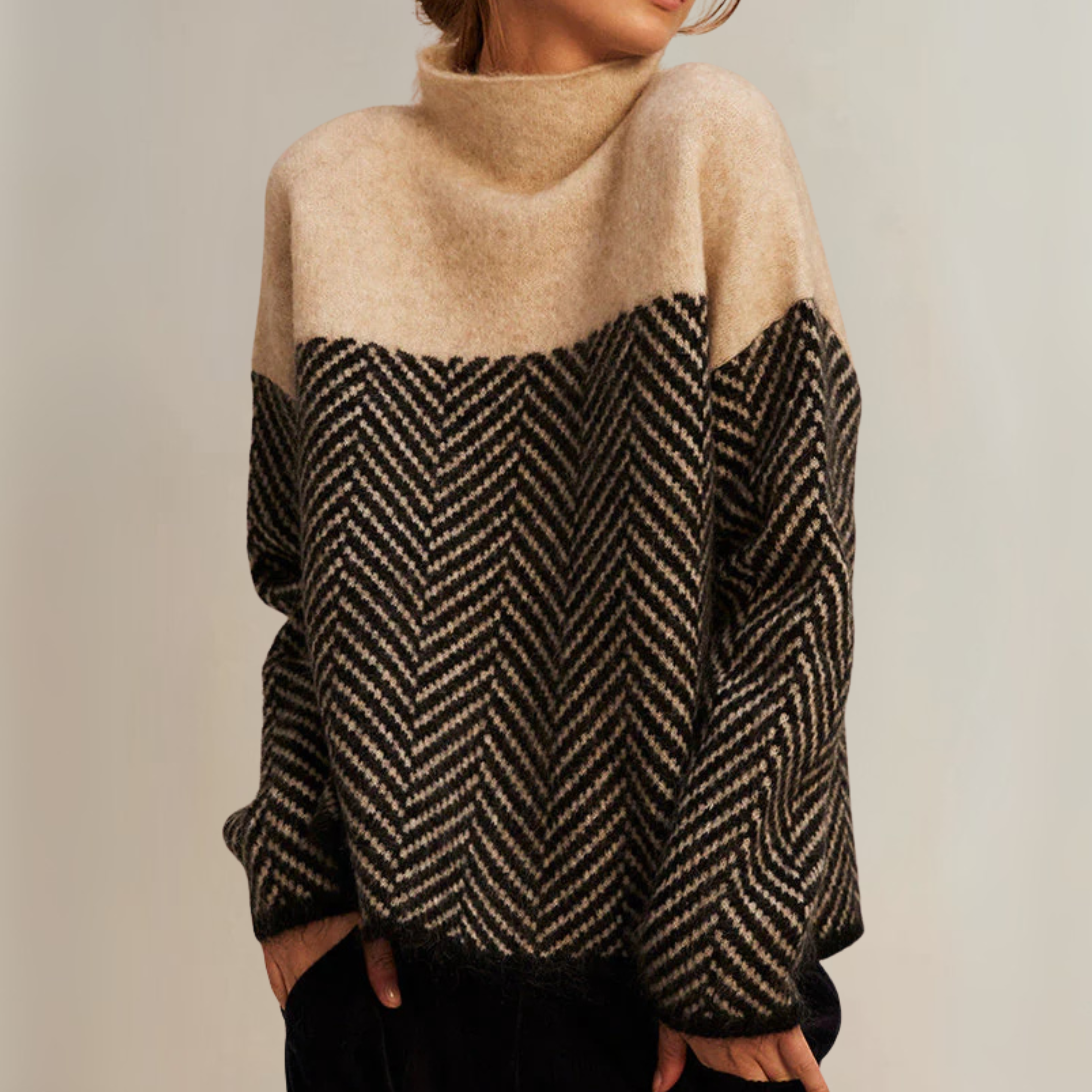 The Elvarine – Cotton Turtleneck Sweater