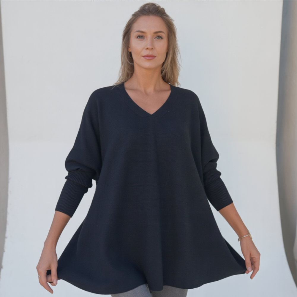 The Elayne – Cashmere V-Neck Sweater