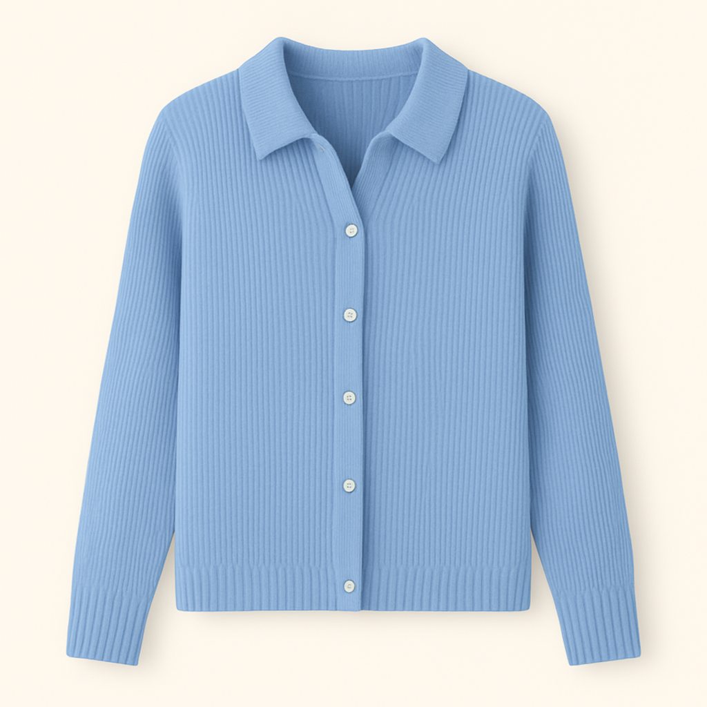 Nivra Comfortable Knit Sweater with Collar