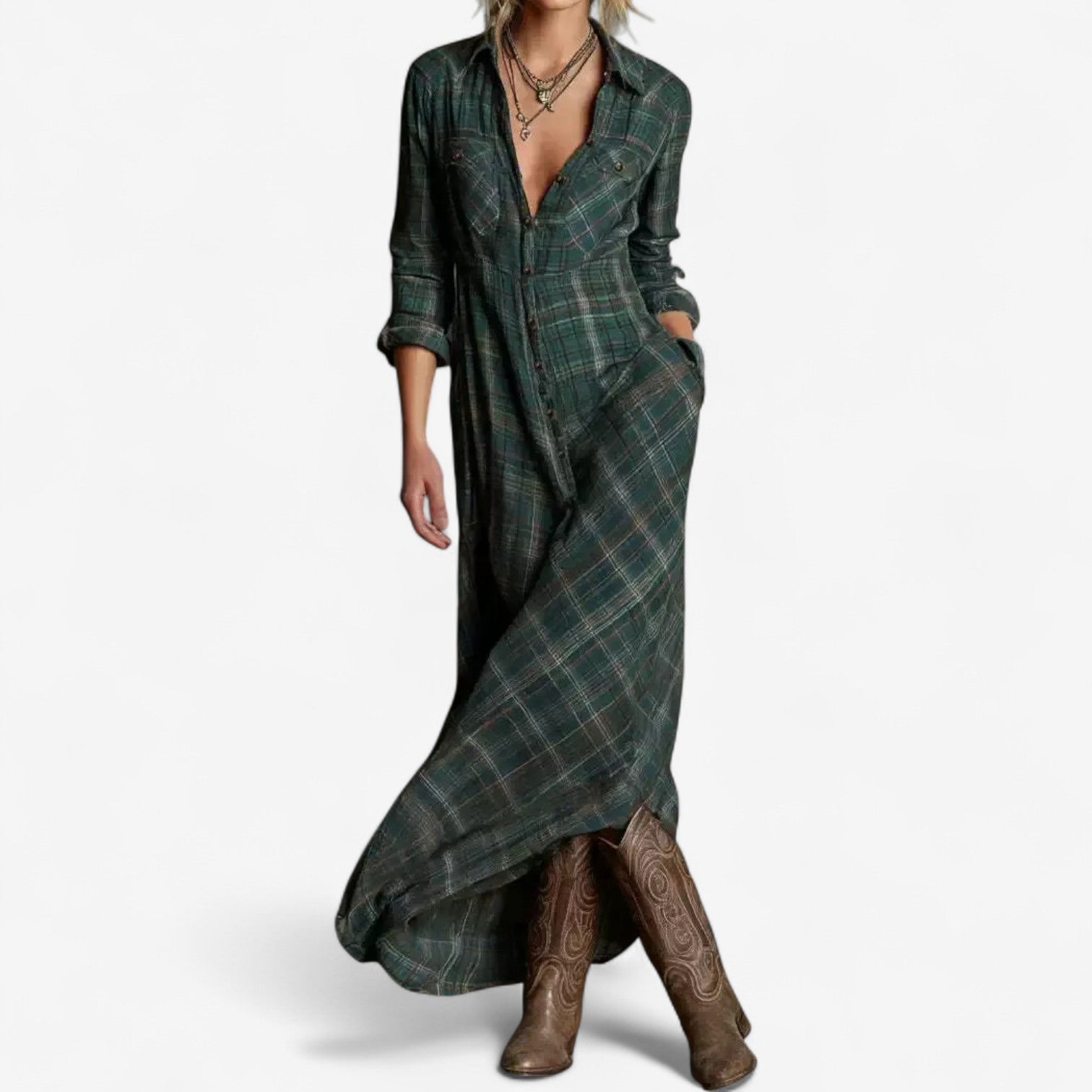 Cécile Timeless Maxi Shirt Dress
