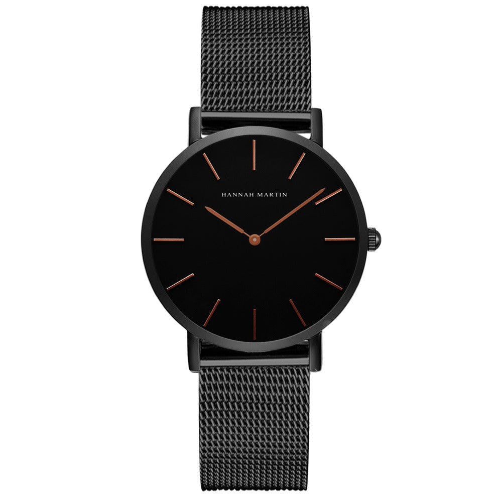 Ultra-Slim Mesh Bracelet Watch for Women
