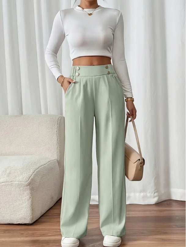Refined High-Waisted Trousers
