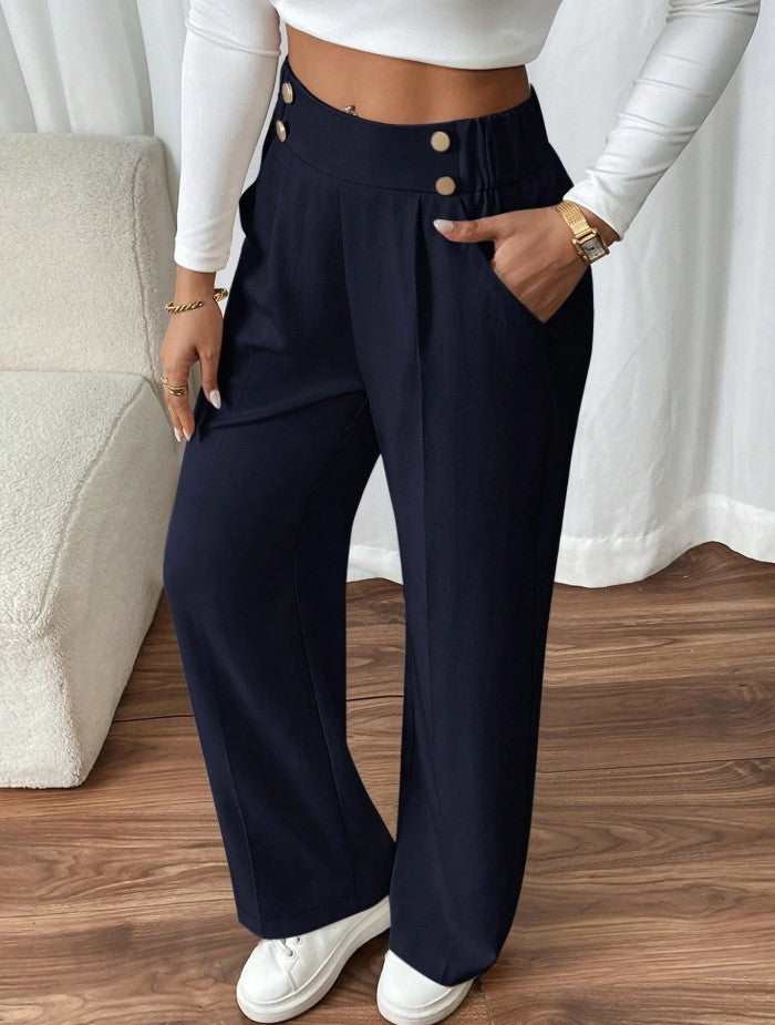 Refined High-Waisted Trousers