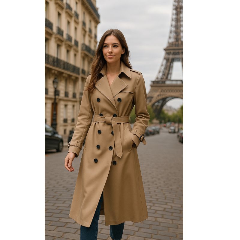 Rose Trench-coat classique