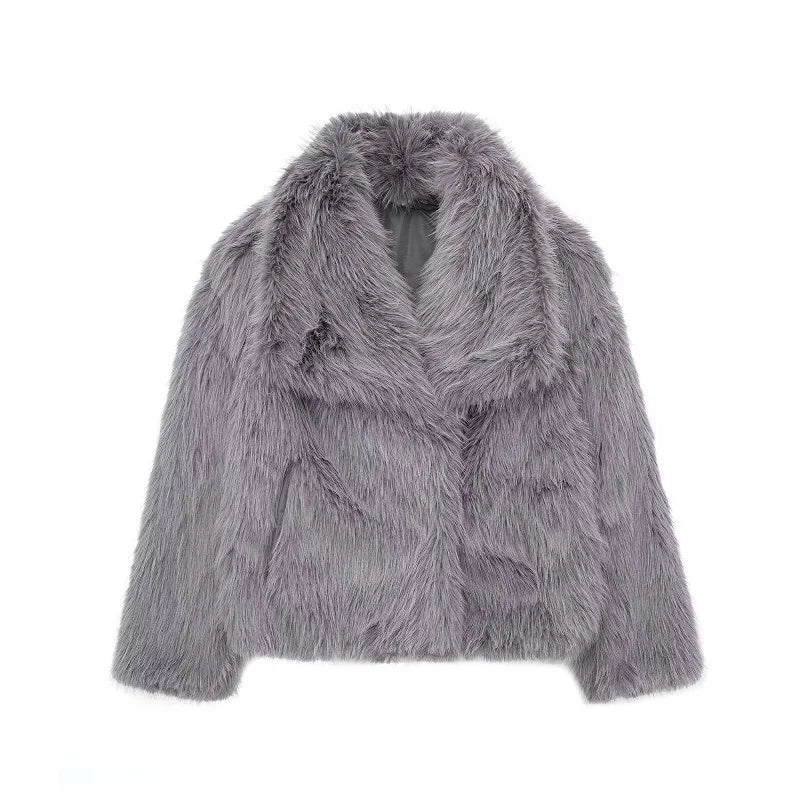 Elly Fluffy Fur Coat