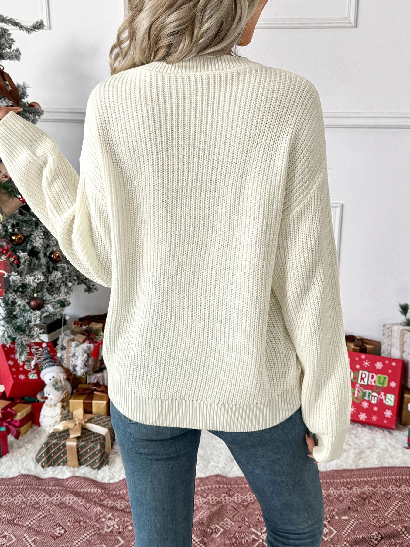 Holiday Bow Knit Sweater