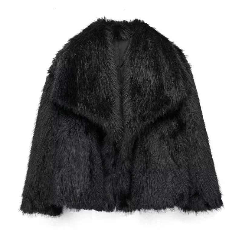 Elly Fluffy Fur Coat