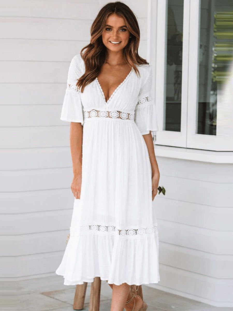 Clea | Luxe Effortless White Dress