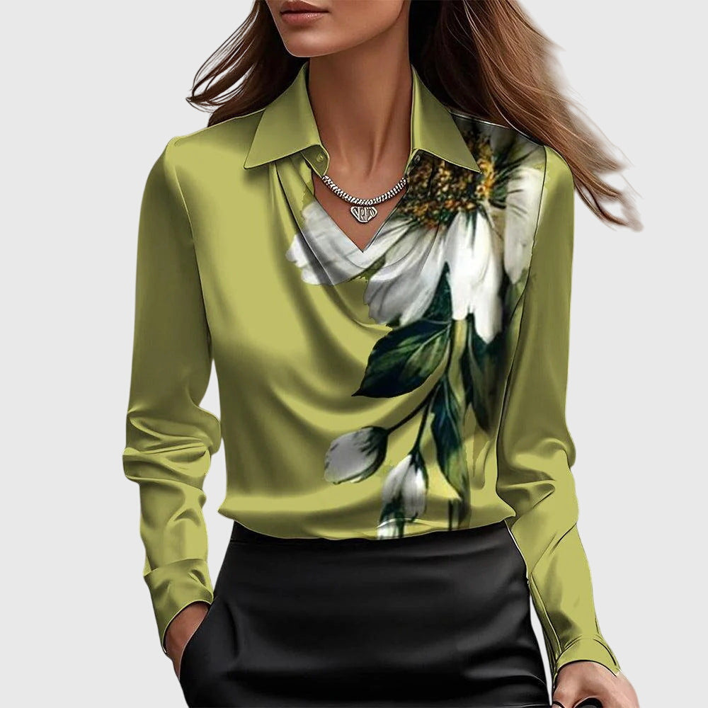 Fiona Elegant Satin Blouse