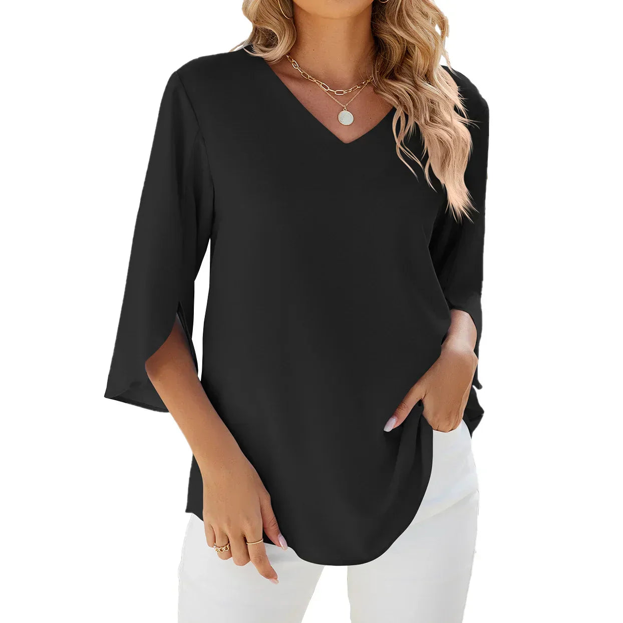 V-Neck Blouse: Effortless Elegance Redefined