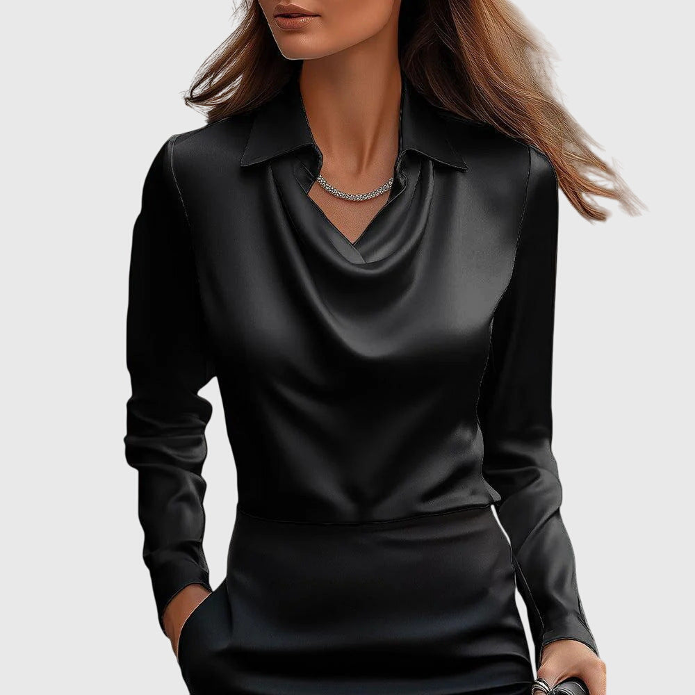 Fiona Elegant Satin Blouse