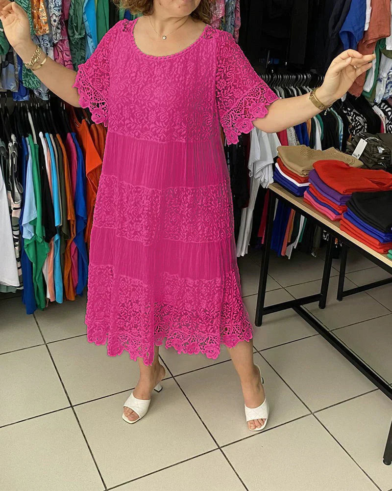 Alba | Elegant Lace Casual Dress