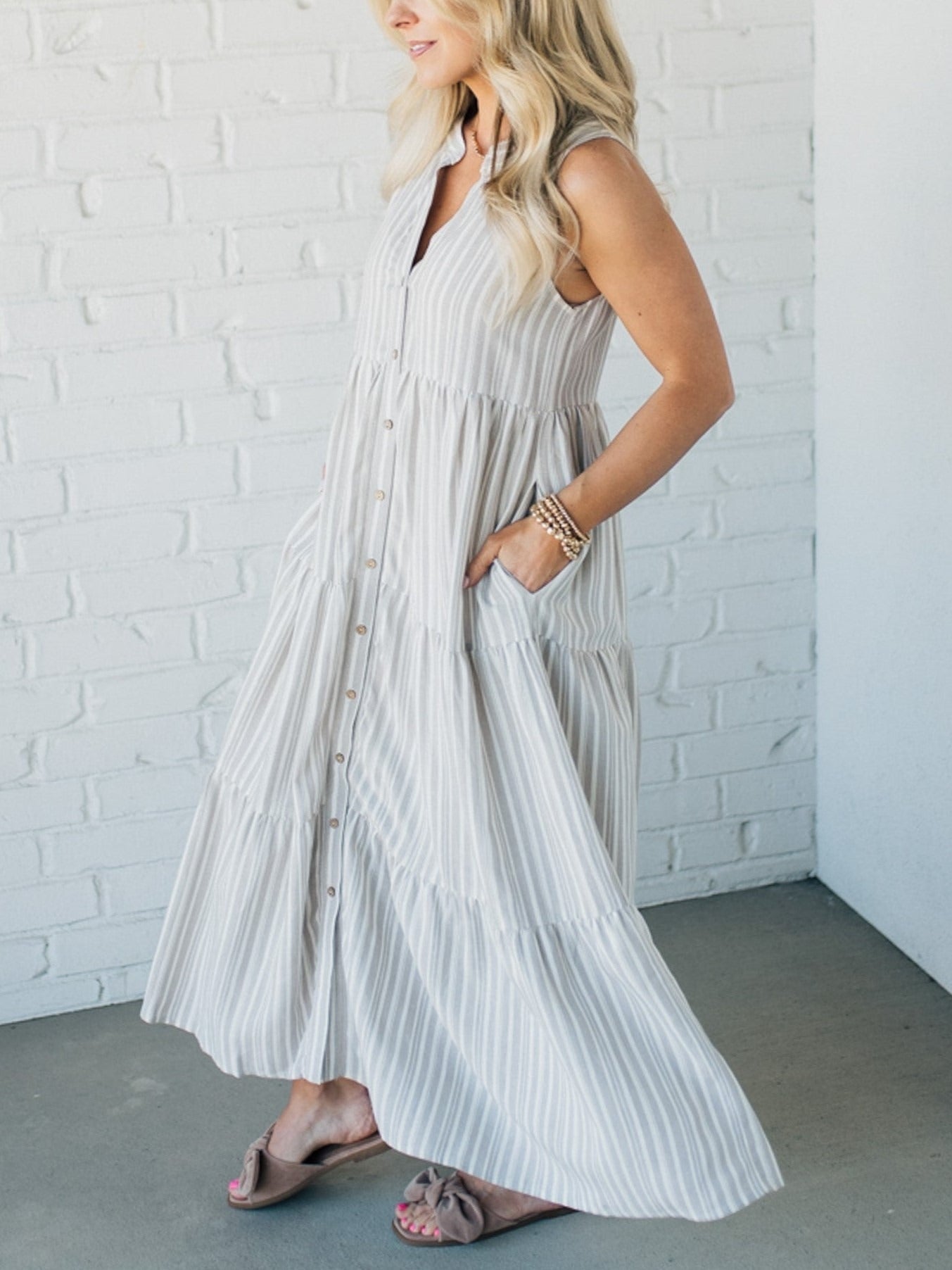 Gisela | Nautical Stripe Elegance Dress