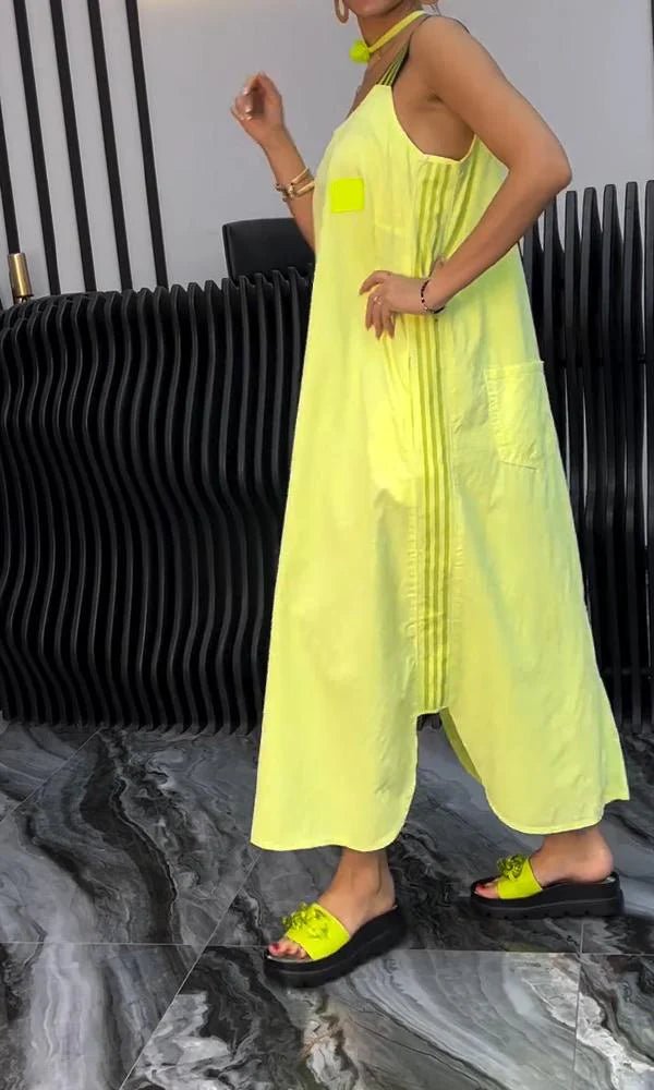 Jane | Elegant Suspenders Dress