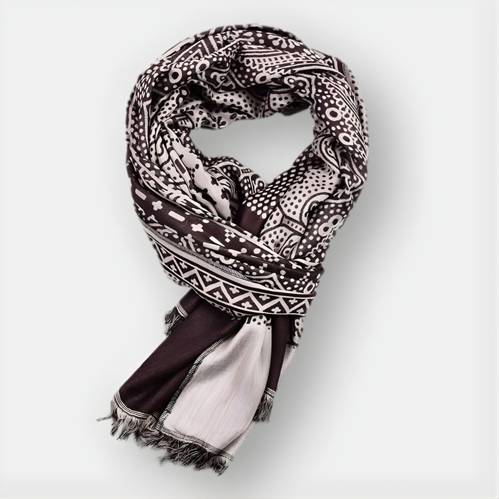 Joan Vintage Pattern Cotton Scarf