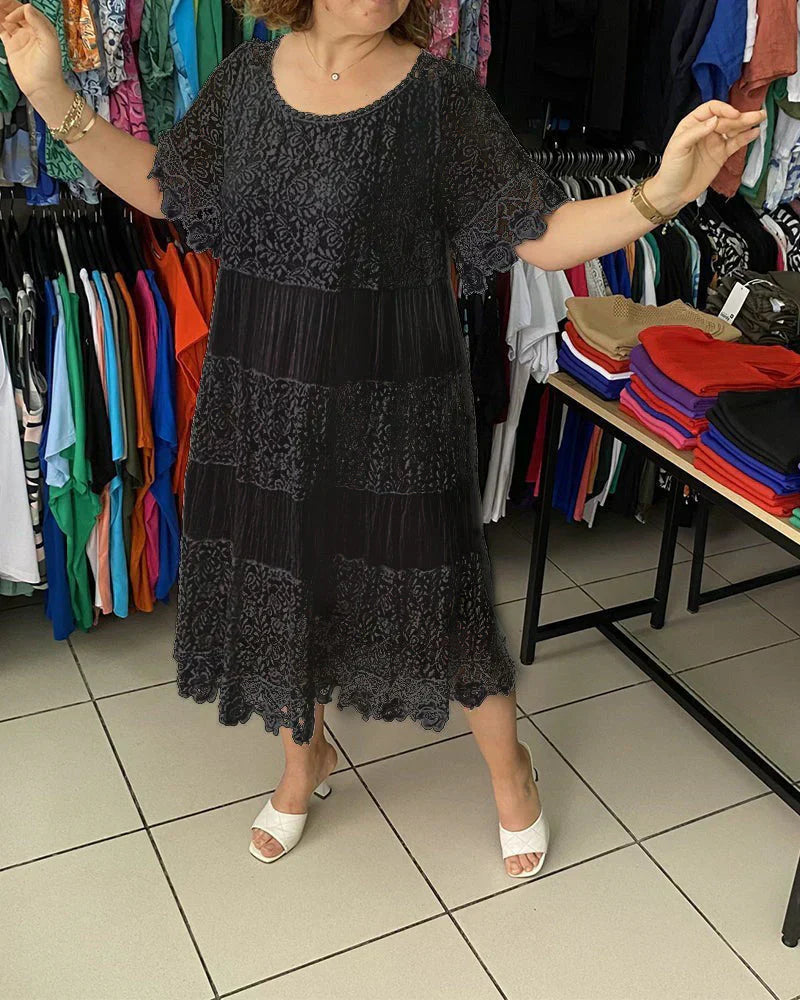 Alba | Elegant Lace Casual Dress