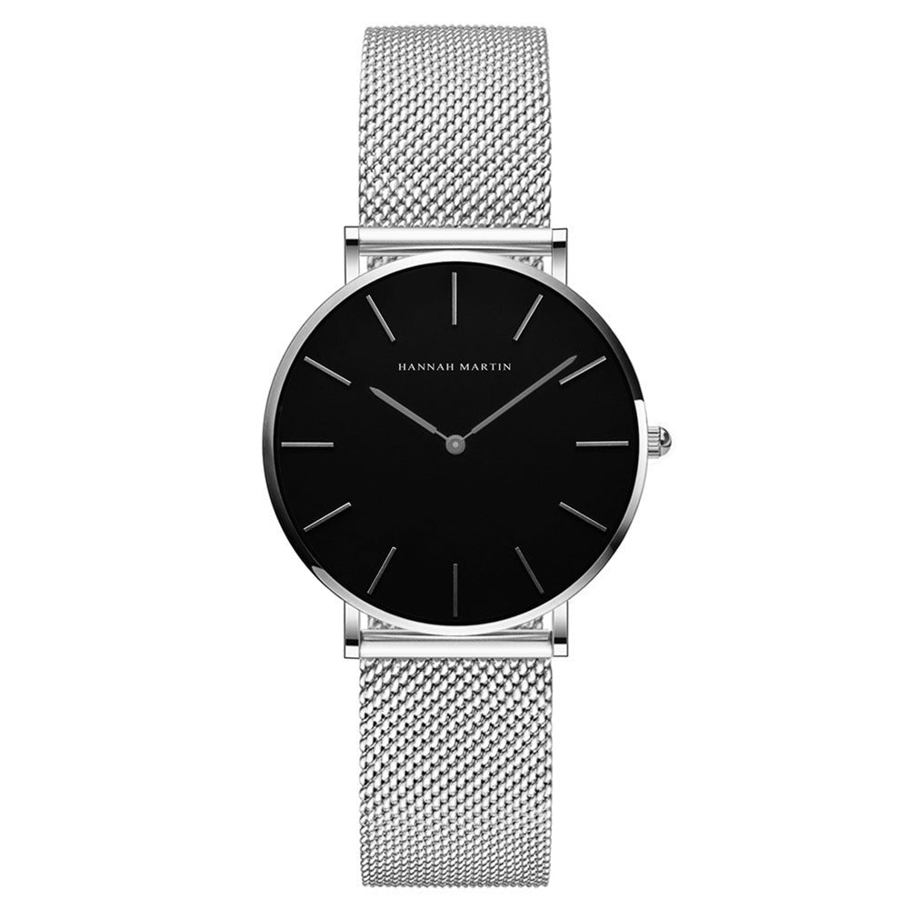 Ultra-Slim Mesh Bracelet Watch for Women