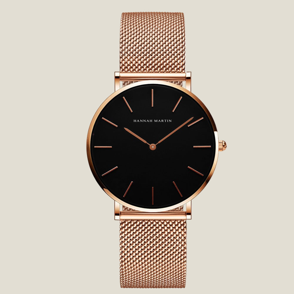 Ultra-Slim Mesh Bracelet Watch for Women