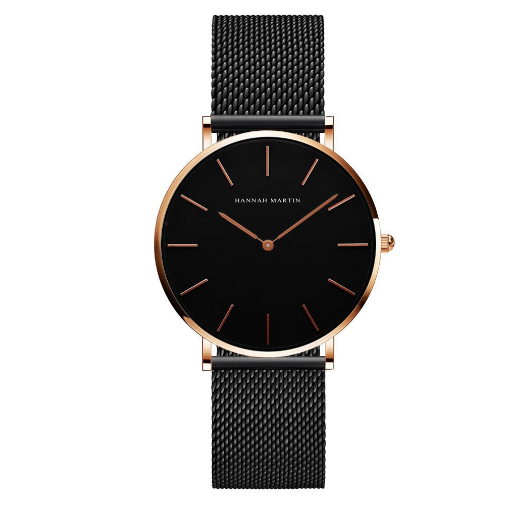 Ultra-Slim Mesh Bracelet Watch for Women