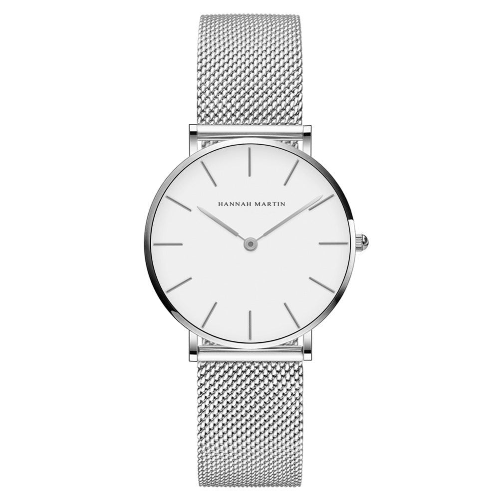 Ultra-Slim Mesh Bracelet Watch for Women