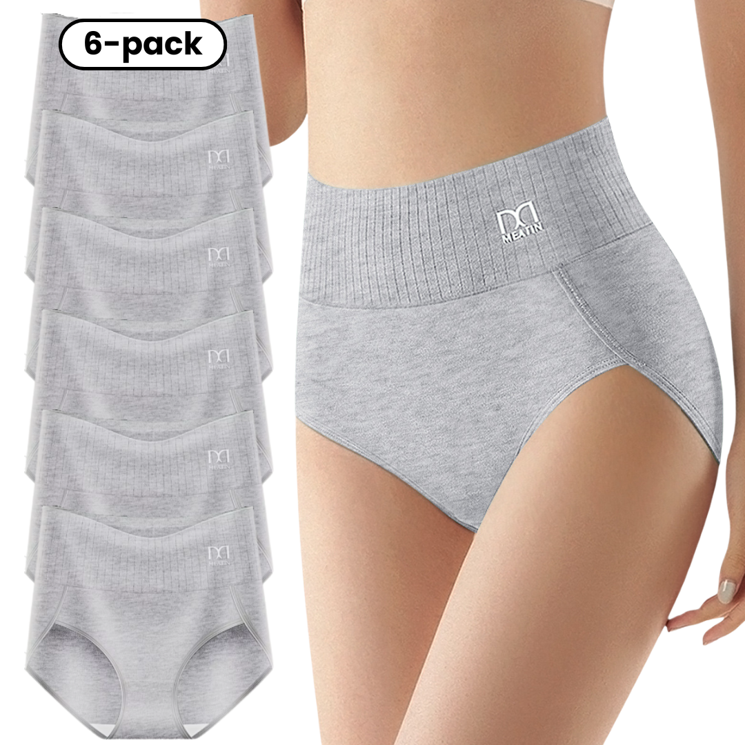 Comfora | 6-pack High-Waisted Underwear with Tummy Support