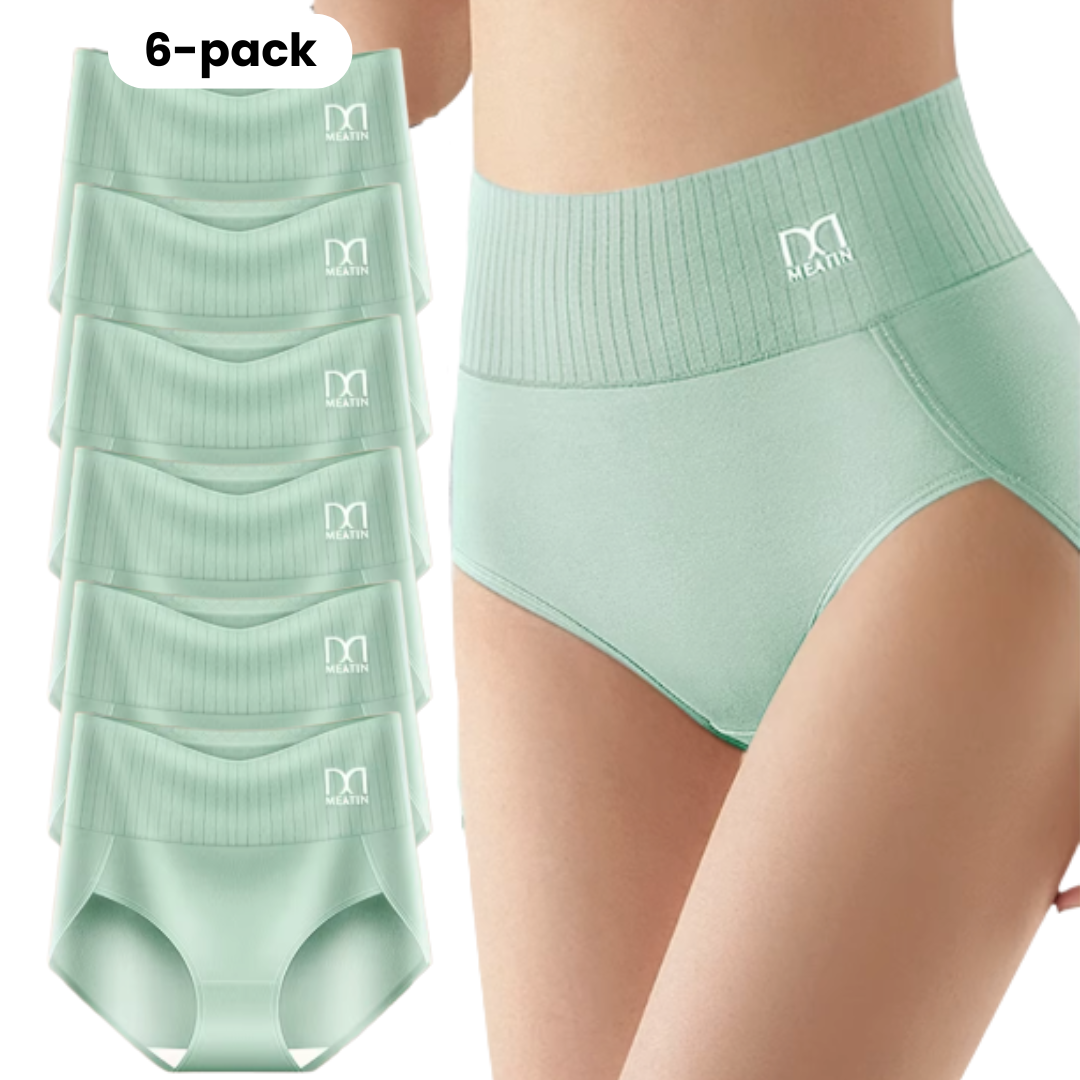 Comfora | 6-pack High-Waisted Underwear with Tummy Support