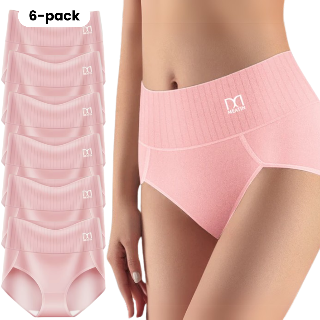 Comfora | 6-pack High-Waisted Underwear with Tummy Support