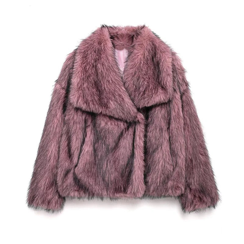 Elly Fluffy Fur Coat