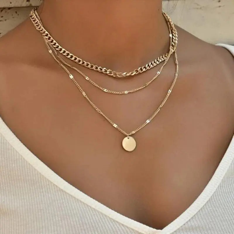 Exquisite Gold and Silver Plated Necklace