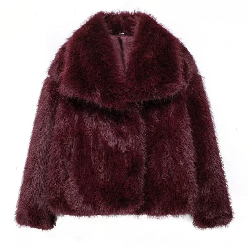 Elly Fluffy Fur Coat