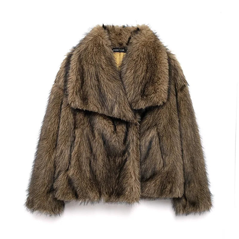 Elly Fluffy Fur Coat