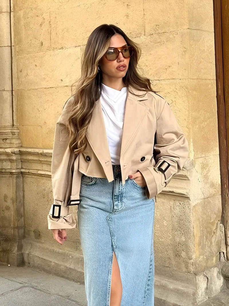 Luxe Short Trench Coat