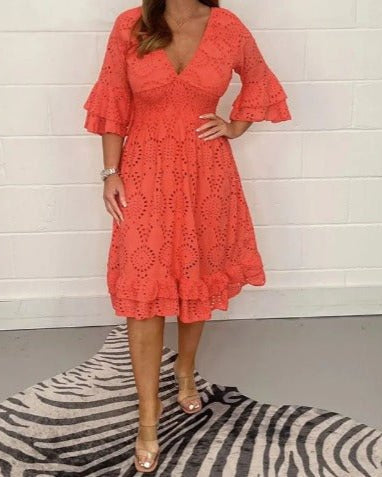 Alba | Elegant Lace Casual Dress