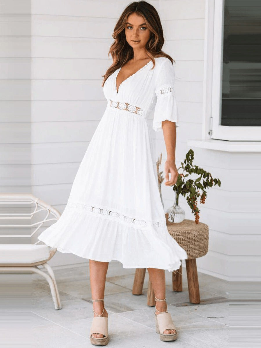 Clea | Luxe Effortless White Dress