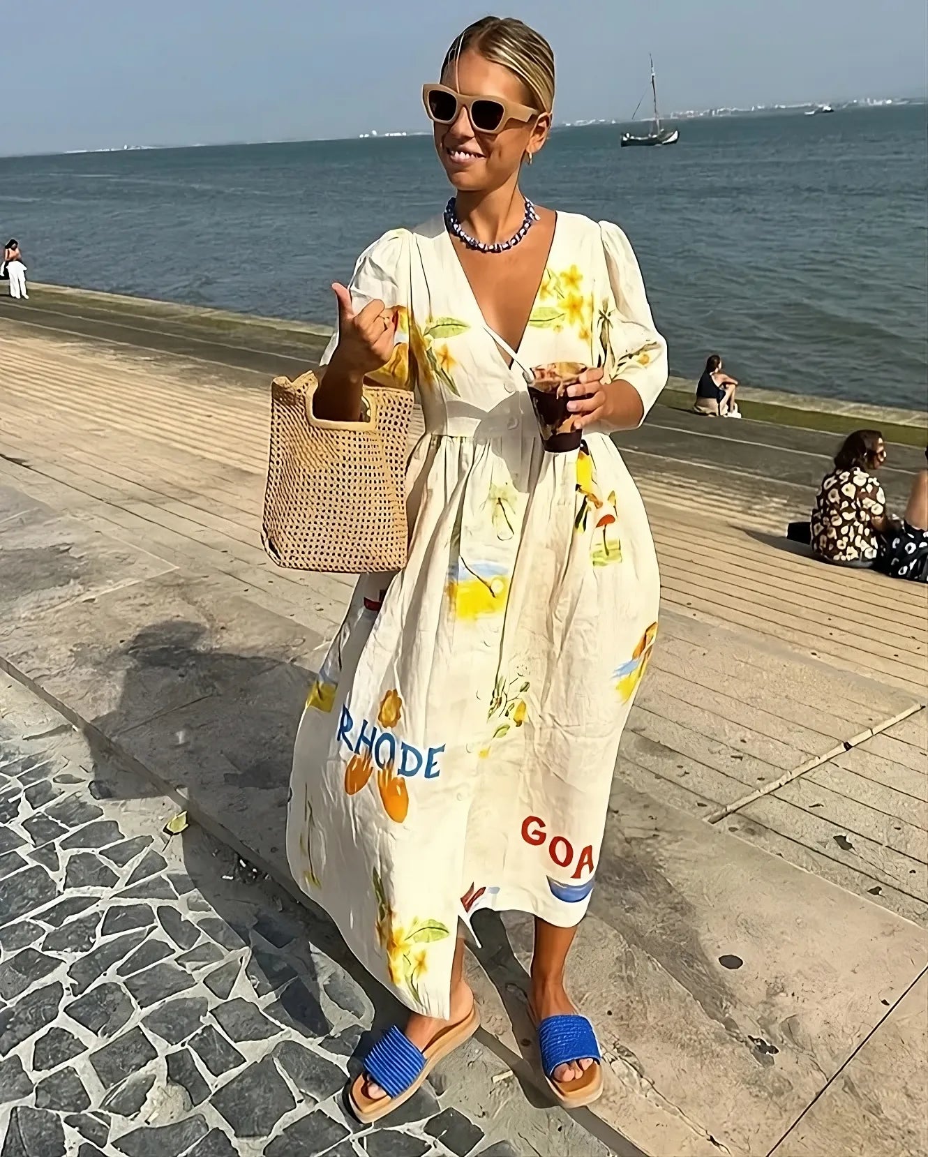 Jade | Elegant Greek-Inspired Pattern Dress