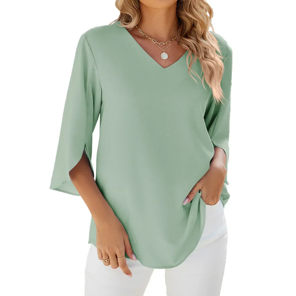 V-Neck Blouse: Effortless Elegance Redefined