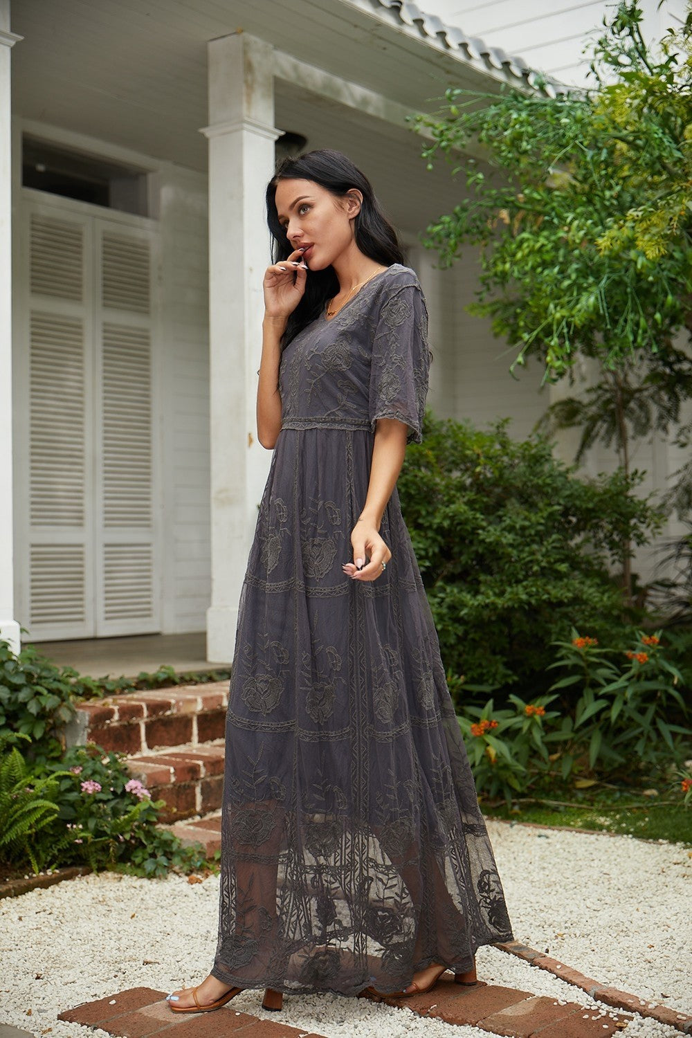 Clarita | Luxe Bloom Maxi Dress