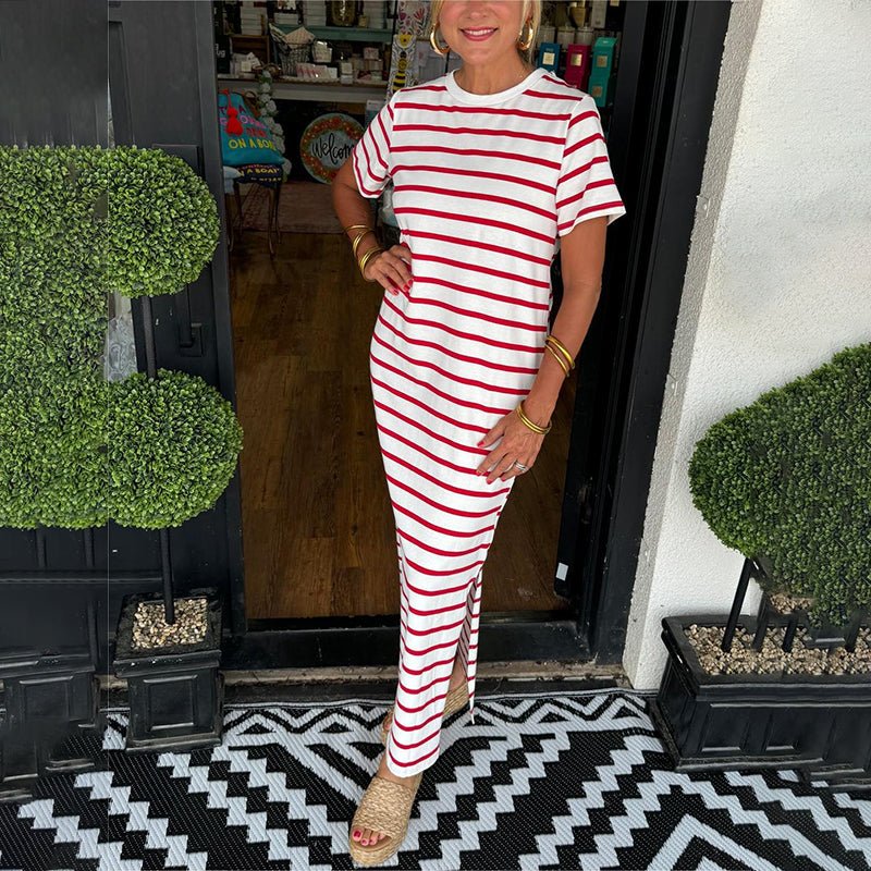 Ivia | Exquisite Striped Maxi Dress